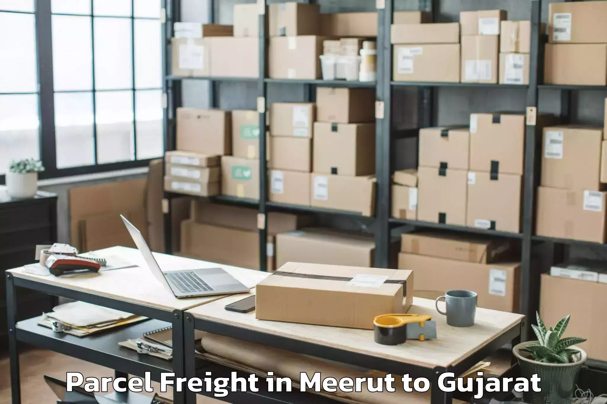 Meerut to Balasinor Parcel Freight